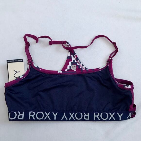 Roxy NWT Aztec Pull On Sports Bra Women M - Picture 7 of 10
